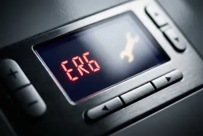 Écran de contrôle Tresco affichant le code erreur ER6.