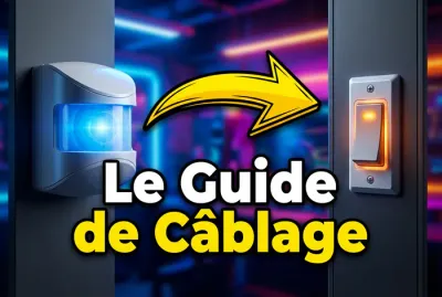 Miniature du guide de câblage pour détecteur et bouton poussoir.