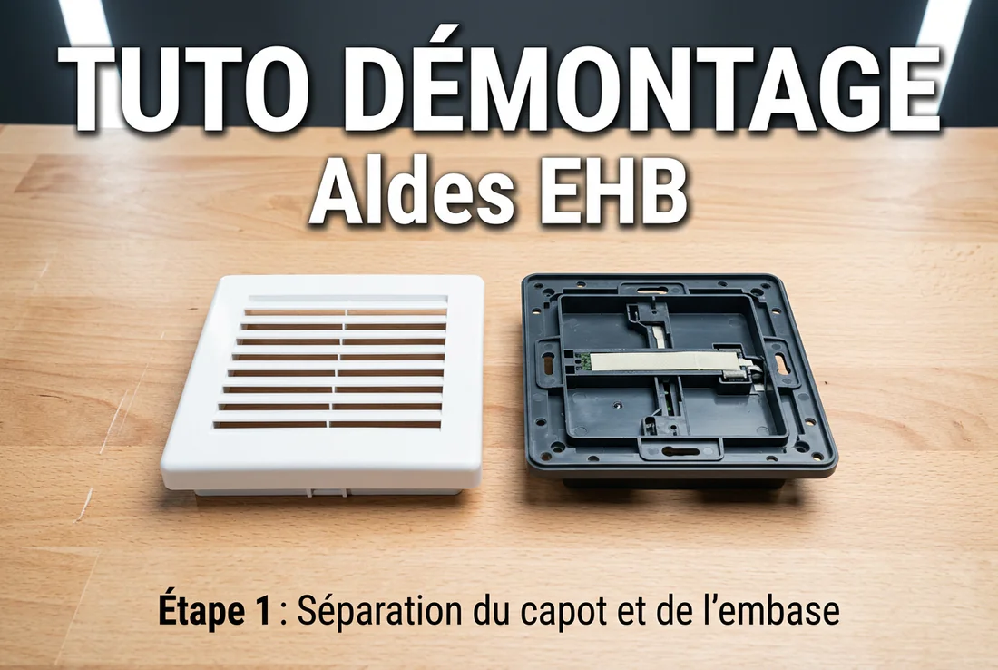 Nettoyage des filtres et du mécanisme intérieur de l'entrée d'air Aldes.