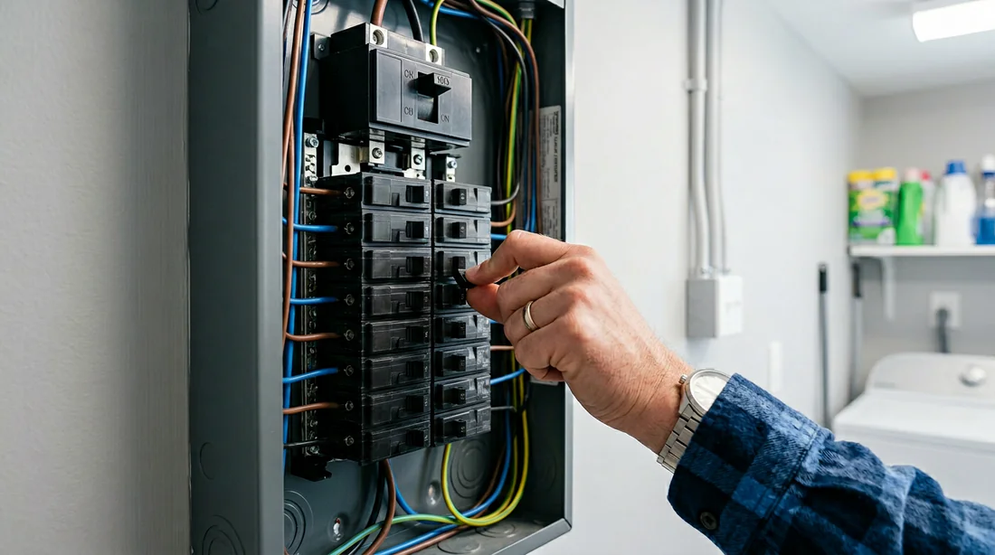 Schéma de câblage simplifié d'un interrupteur électrique.