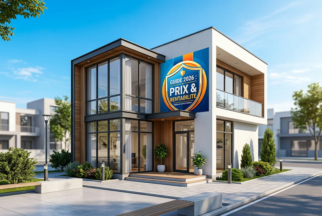 Intérieur moderne d'un appartement dans un petit immeuble neuf.