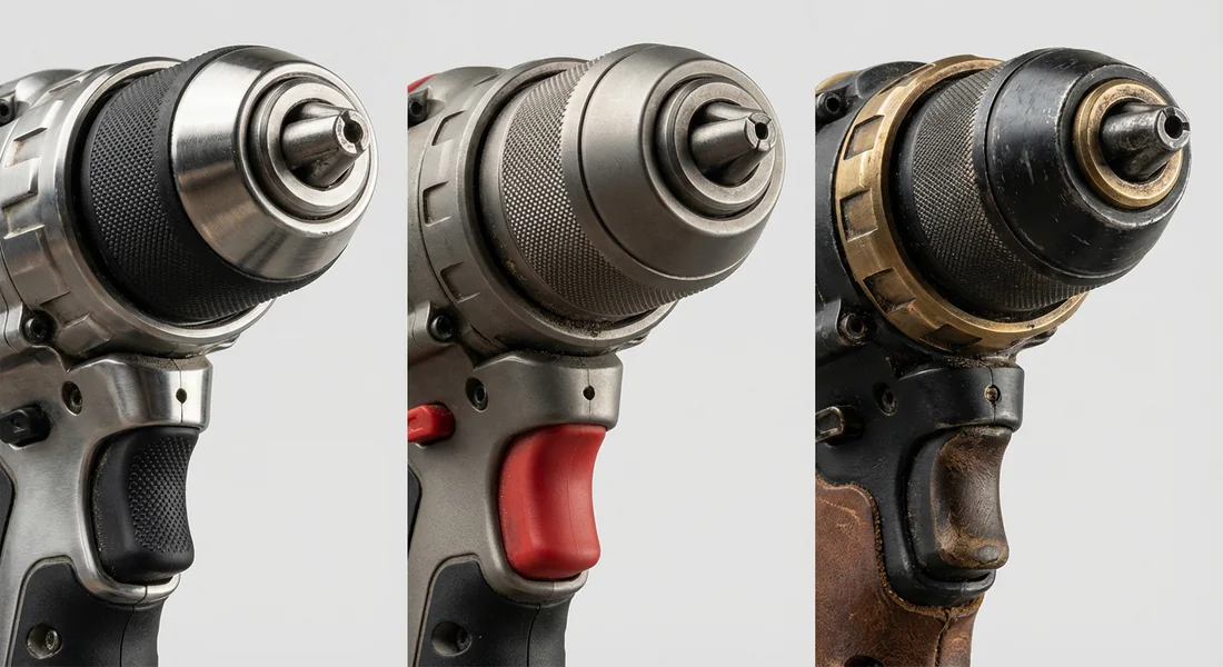 Détails de construction et ergonomie des perceuses sans fil